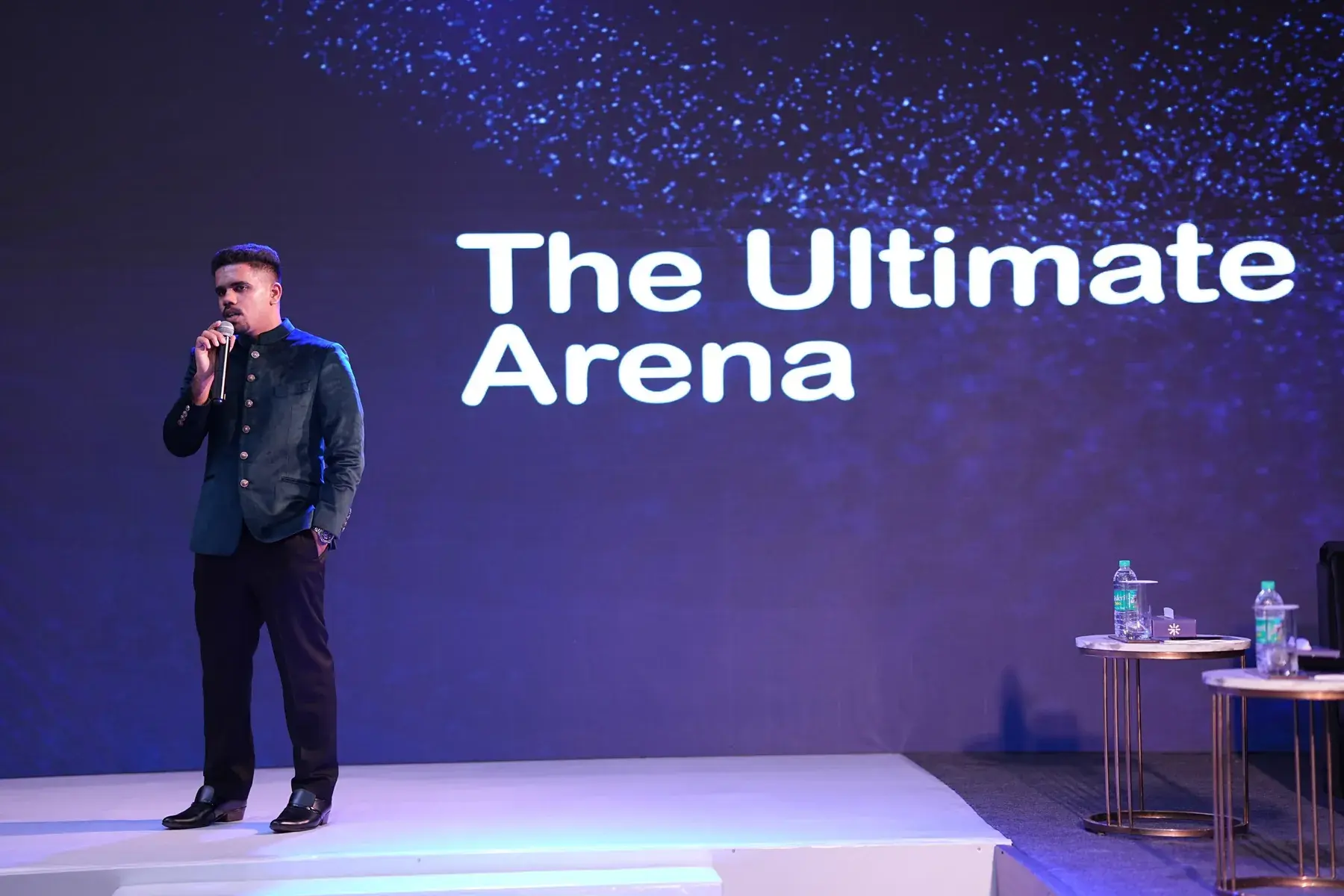 A founder pitching at Pitch Fest